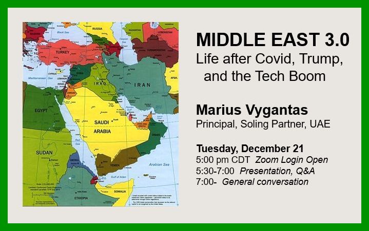 MIDDLE EAST 3.0: Life after Covid,
Trump, and the Tech Boom
